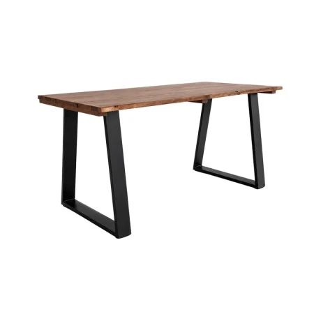 Miles pakoworld dining table solid acacia wood walnut 140x80x76cm