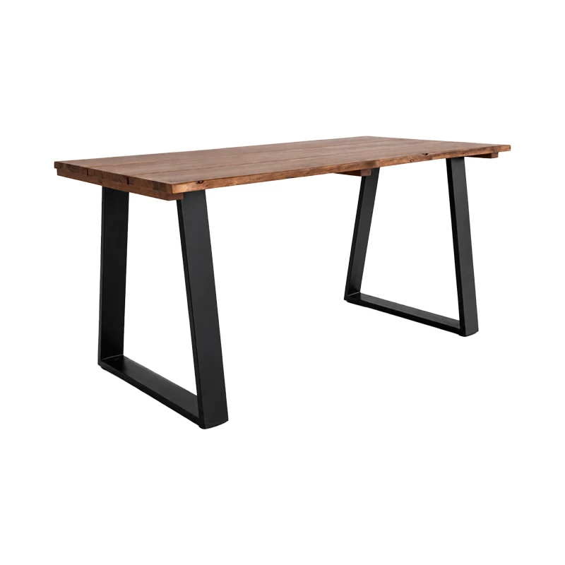 Miles pakoworld dining table solid acacia wood walnut 160x80x76cm
