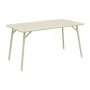 Table Moraja pakoworld cream metal 140x80x70cm