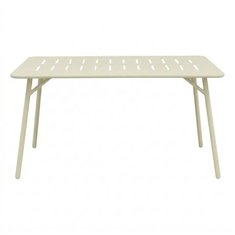 Table Moraja pakoworld cream metal 140x80x70cm
