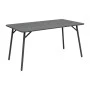 Table Moraja pakoworld black metal 140x80x70cm