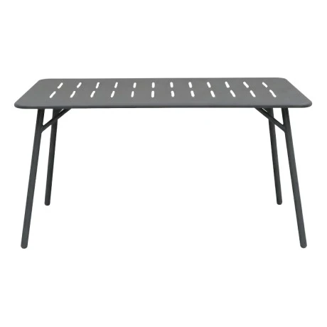 Table Moraja pakoworld black metal 140x80x70cm