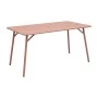 Table Moraja pakoworld terracotta metal 140x80x70cm