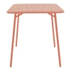 Τραπέζι Moraja pakoworld terracotta μέταλλο 70x70x73εκ