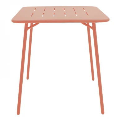 Τραπέζι Moraja pakoworld terracotta μέταλλο 70x70x73εκ