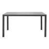 Nares pakoworld table aluminum black-polywood dark gray 140x80x72.5cm