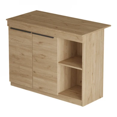 Kogile pakoworld kitchen table-counter in natural shade 120x60x88.2cm