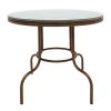 Table Paula pakoworld metal-pe rattan brown D90x75cm