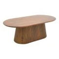 Aithra pakoworld coffee table, solid mango wood walnut 120x60x42cm