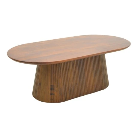 Aithra pakoworld coffee table, solid mango wood walnut 120x60x42cm