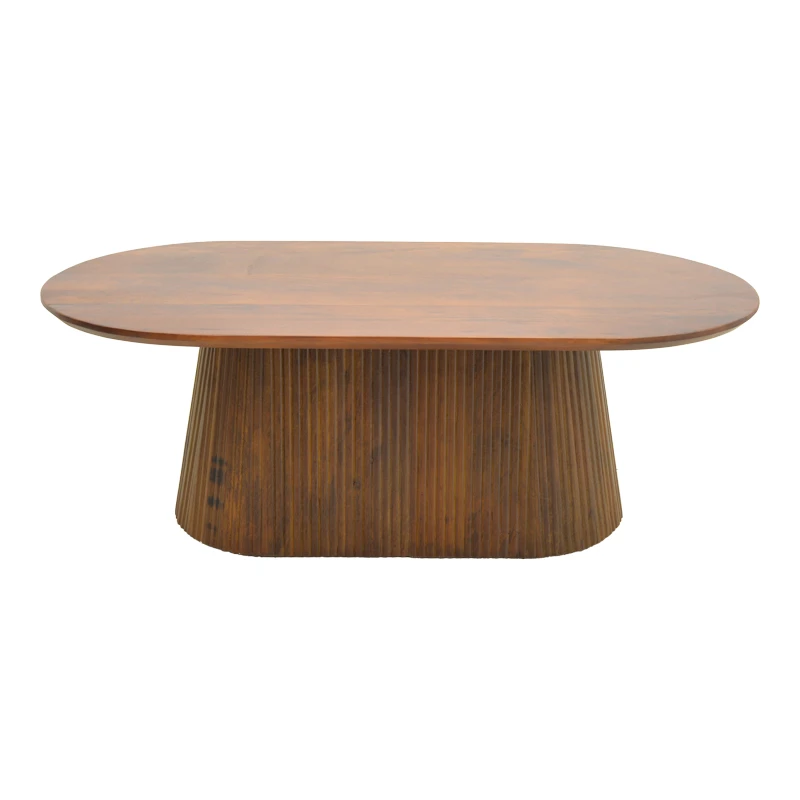 Aithra pakoworld coffee table, solid mango wood walnut 120x60x42cm