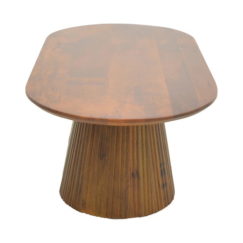Aithra pakoworld coffee table, solid mango wood walnut 120x60x42cm