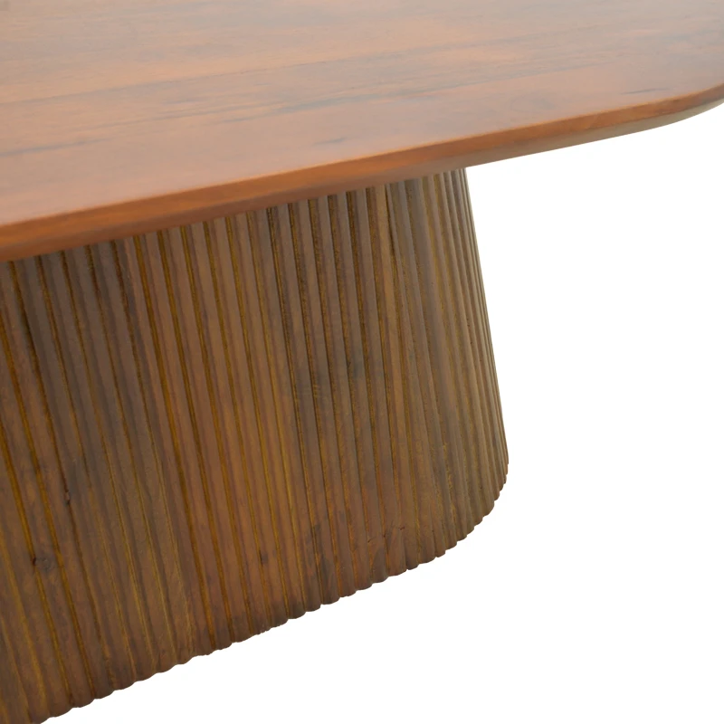 Aithra pakoworld coffee table, solid mango wood walnut 120x60x42cm