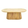 Aithra pakoworld coffee table, solid mango wood in natural shade, 120x60x42cm