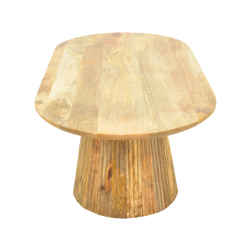 Aithra pakoworld coffee table, solid mango wood in natural shade, 120x60x42cm