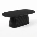 Aithra pakoworld coffee table black solid mango wood 120x60x42cm