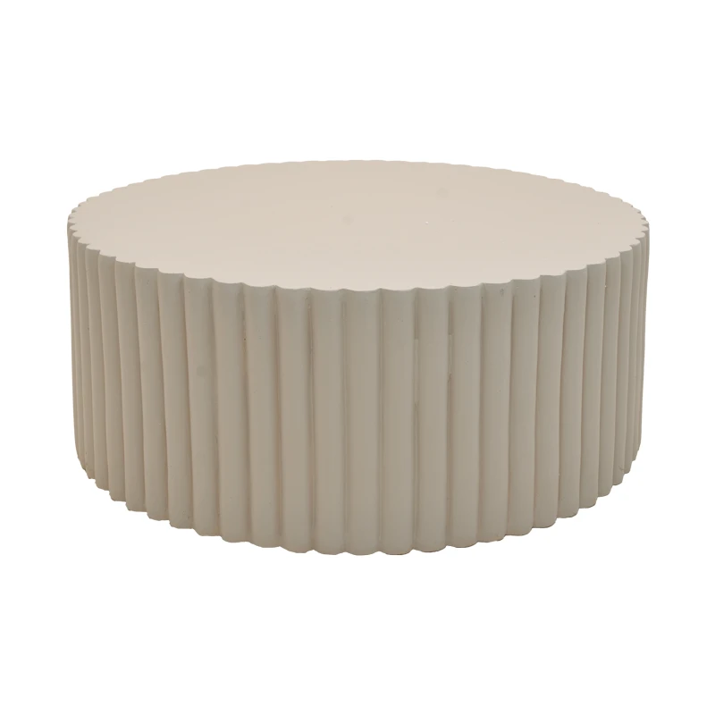 Coffee table Binero pakoworld MGO light grey D106x45cm