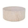 Coffee table Binero pakoworld MGO travertine look D106x45cm