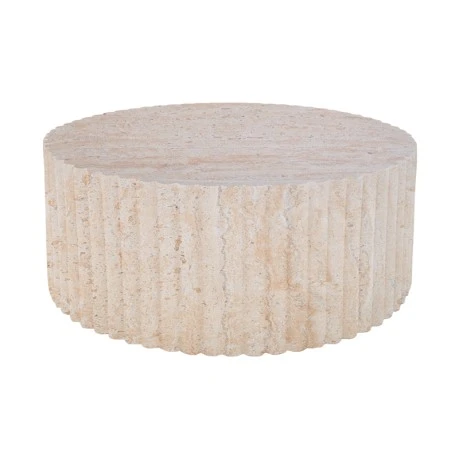 Coffee table Binero pakoworld MGO travertine look D106x45cm