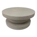 Coffee table Cerba pakoworld ecru MGO D70x30cm