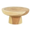 Chrissie coffee table pakoworld suar wood in natural shade D60x30cm