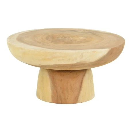 Chrissie coffee table pakoworld suar wood in natural shade D60x30cm