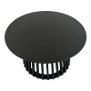 Τραπέζι σαλονιού Domonic pakoworld mdf σε μαύρη απόχρωση Φ80x45εκ