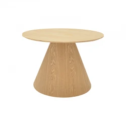 Τραπέζι σαλονιού Donda pakoworld mdf-μέταλλο σε sonoma απόχρωση Φ60x46εκ