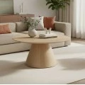 Donda pakoworld coffee table mdf-metal in sonoma shade D80x40cm