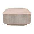 Coffee table Doric pakoworld MGO travertine look 80x80x38cm
