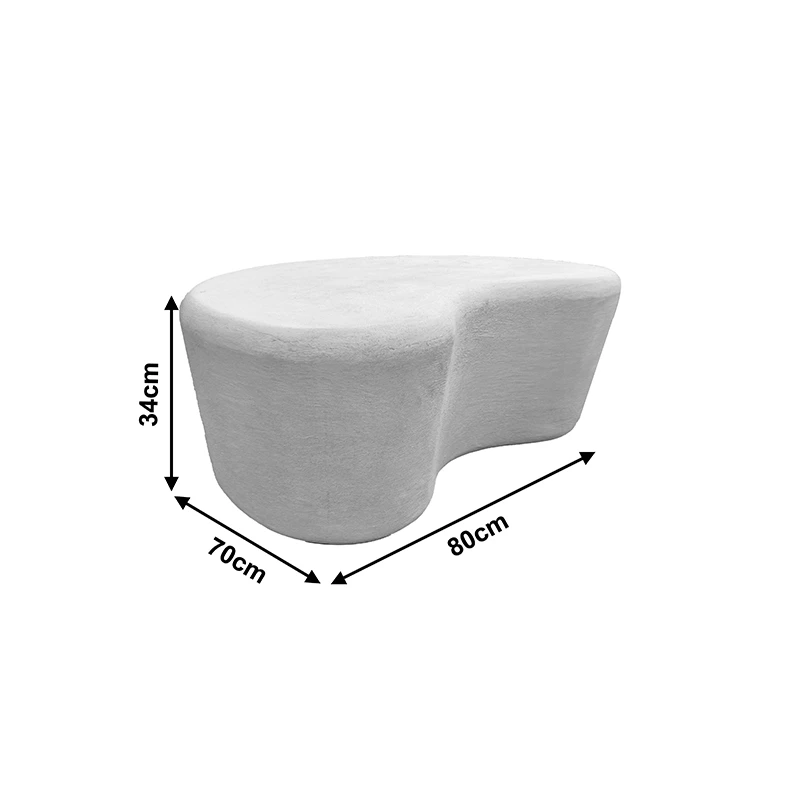 Coffee table Fedris pakoworld mdf white 80x70x34cm