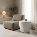 Coffee table Fedris pakoworld mdf white D60x45cm