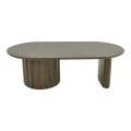 Coffee table Flute pakoworld solid mango wood wenge 130x65x40cm