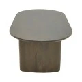 Coffee table Flute pakoworld solid mango wood wenge 130x65x40cm