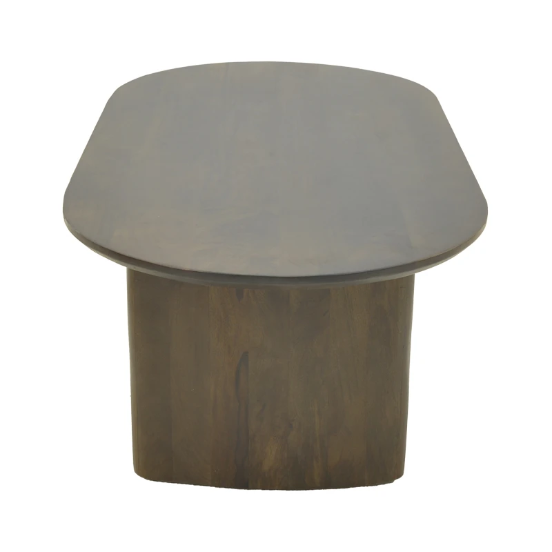 Coffee table Flute pakoworld solid mango wood wenge 130x65x40cm