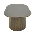Coffee table Flute pakoworld solid mango wood wenge 130x65x40cm