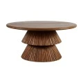 Coffee table Havai pakoworld solid mango wood walnut D80x45cm