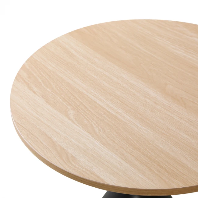 Τραπέζι σαλονιού Hemena pakoworld σετ 2τεμ σε μαύρη-φυσική απόχρωση