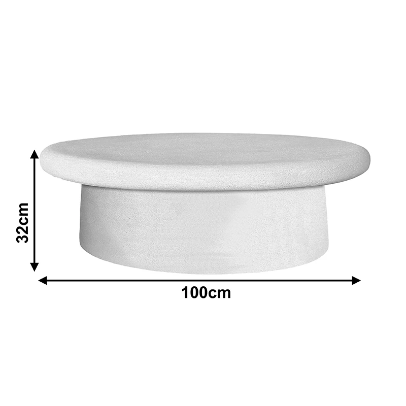 Coffee table Herona pakoworld mdf white 100x60x34cm