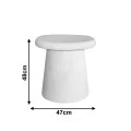 Coffee table Herona pakoworld mdf white D50x48cm