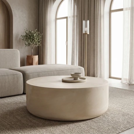 Ingendo pakoworld MGO cream coffee table D90x34cm