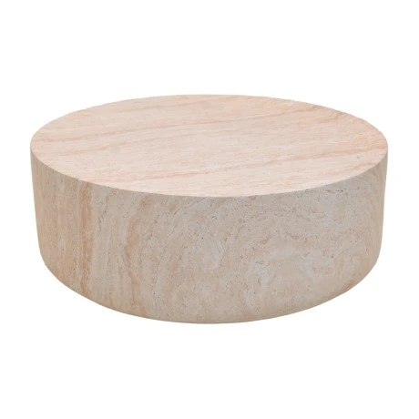 Ingendo pakoworld MGO travertine look coffee table D90x33cm