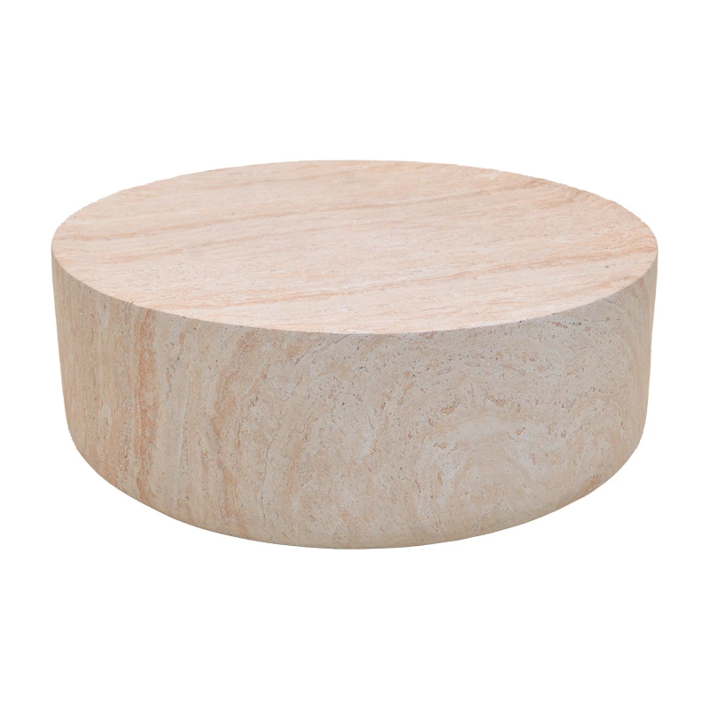 Ingendo pakoworld MGO travertine look coffee table D90x33cm