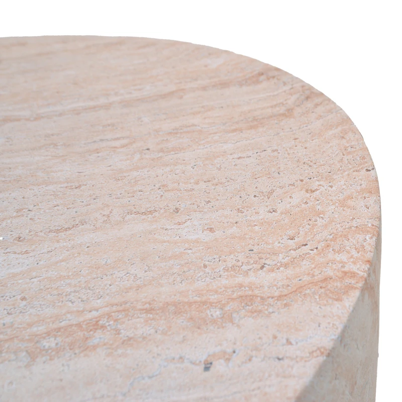 Ingendo pakoworld MGO travertine look coffee table D90x33cm