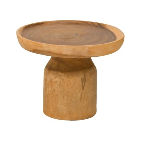 Coffee table Tobola pakoworld suar wood in natural color D60x45cm