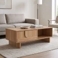 Jenfia pakoworld mdf coffee table in natural shade 110x55x38.5cm