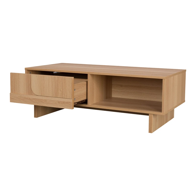 Jenfia pakoworld mdf coffee table in natural shade 110x55x38.5cm