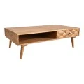 Coffee table Kaldio pakoworld solid acacia wood in natural color 120x60x40cm