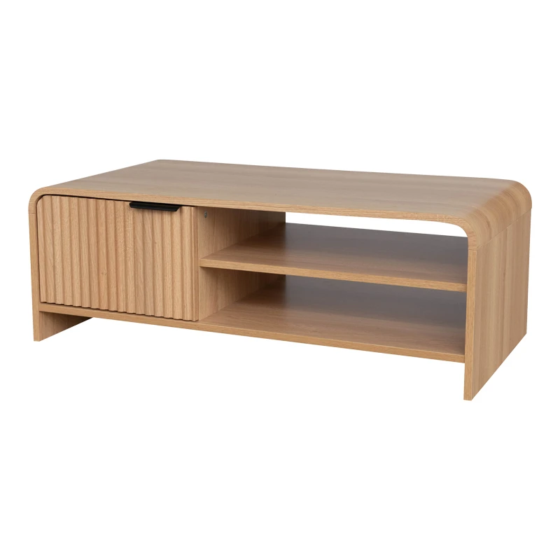 Kelba pakoworld mdf coffee table in natural shade 100x50x35.5cm