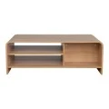 Kelba pakoworld mdf coffee table in natural shade 100x50x35.5cm